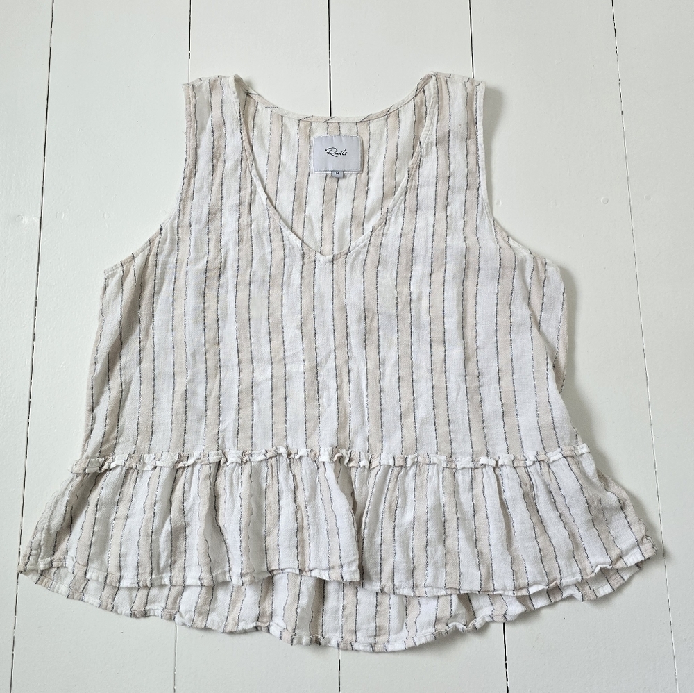 Rails Mira Costa Stripe Metallic Lurex Sleeveless… - image 4